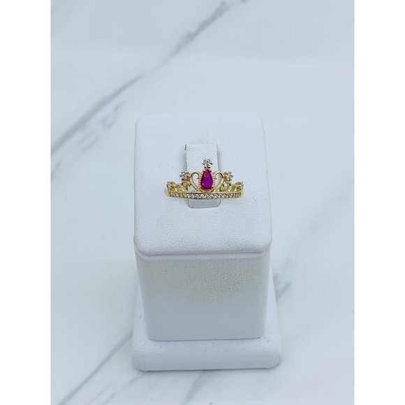 ❤️ 10k gold crown ring ❤️ Sweet 15 ring Size 7.5 ❤️ - Picture 1 of 6